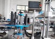 Gümüş Gri PLC Düz Şişe Etiketleme Makinesi 25m Saat Sıcak Eriyik Etiketleme Makinesi
