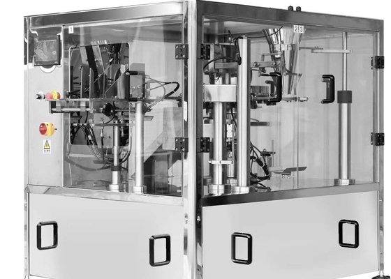 Otomatik önceden hazırlanmış çanta stand up pocket paketleme makinesi 2.5kw